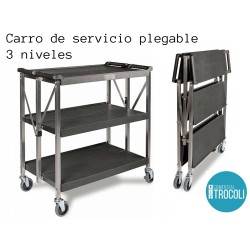 Carro de servicio plegable